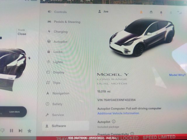 7SAYGAEE6NF432354 Tesla Model Y Long Range
