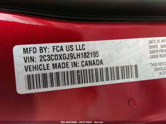 2C3CDXGJ9LH182195 Dodge Charger Scat Pack