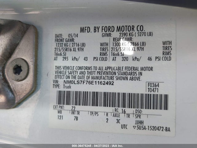 Ford Transit Connect Xlt 2014 NM0LS7F76E1162492 Image 10