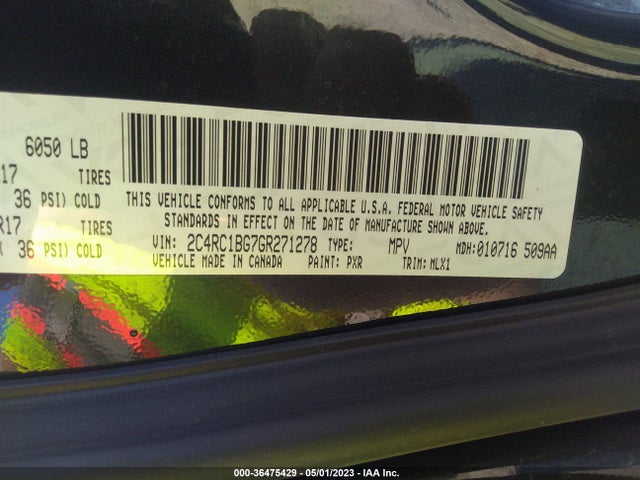 2C4RC1BG7GR271278 Chrysler Town & Country Touring