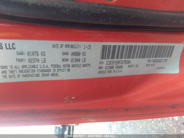 1C3CDFEB9FD276584 Dodge DART GT