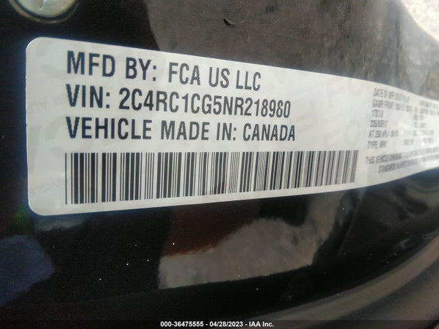 2022 Chrysler Voyager, VIN: 2C4RC1CG5NR218980