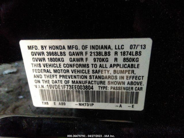 19VDE1F73EE003804 Acura Ilx Tech Pkg