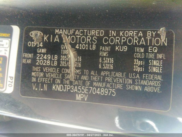 KNDJP3A55E7048975 KIA SOUL +