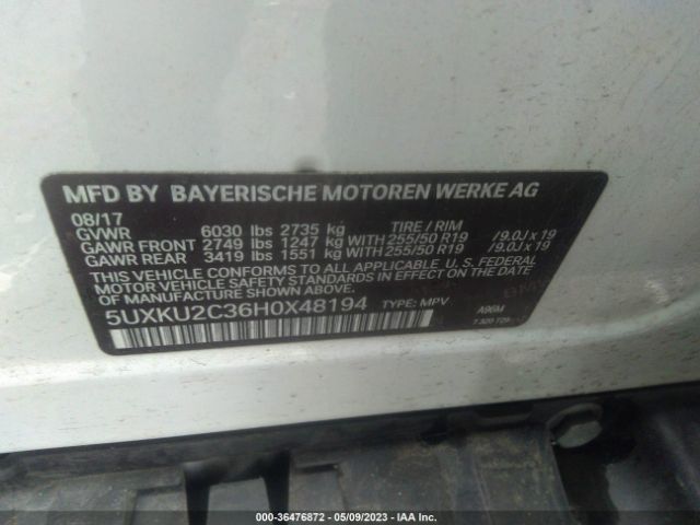 5UXKU2C36H0X48194 BMW X6 Xdrive35i