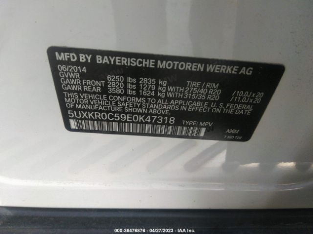 5UXKR0C59E0K47318 BMW X5 Xdrive35i