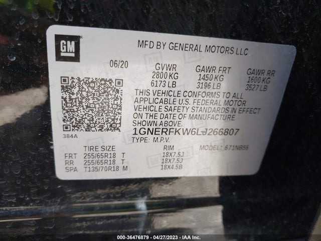 Chevrolet Traverse Ls 2020 1GNERFKW6LJ266807 Image 10