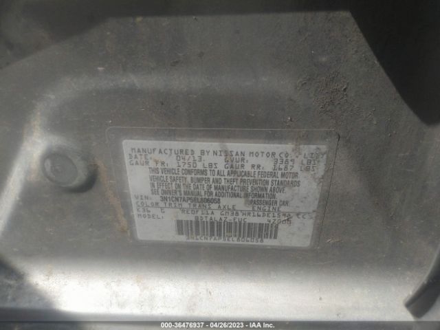 3N1CN7AP5EL806058 Nissan Versa S Plus
