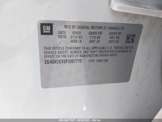 2G4GK5EX6F9267715 Buick Regal Turbo