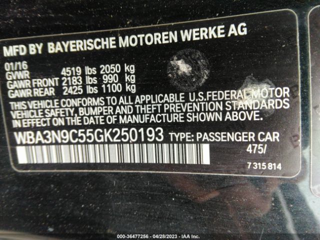 WBA3N9C55GK250193 BMW 4 Series 428i Xdrive