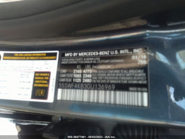 55SWF4KB3GU136969 Mercedes-Benz C-class C 300