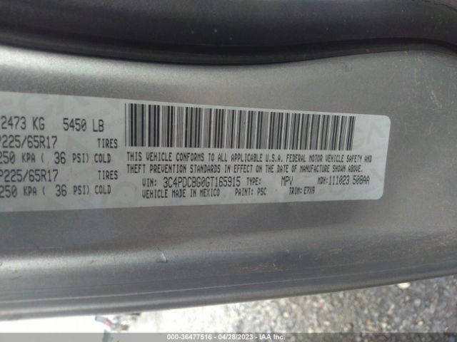 3C4PDCBG0GT165915 Dodge Journey Sxt