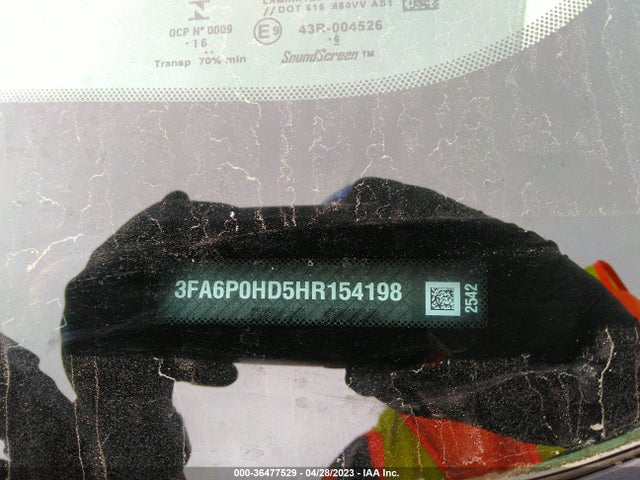 Ford FUSION SE 2017 3FA6P0HD5HR154198 Image 9