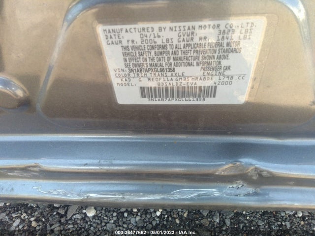 2016 NISSAN SENTRA SV VIN: 3N1AB7APXGL661358
