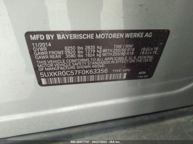 5UXKR0C57F0K63356 BMW X5 Xdrive35i