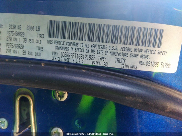 1C6RR7FT1GS121827 RAM 1500 Express
