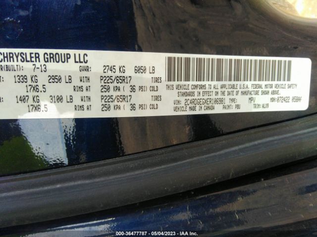 2C4RDGEGXER106981 Dodge Grand Caravan R/t