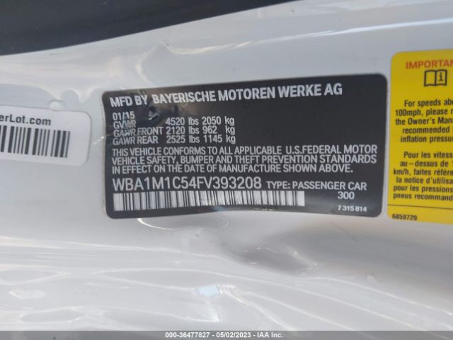 WBA1M1C54FV393208 BMW 2 Series M235i