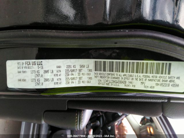 1C4PJLCB4GW336428 Jeep Cherokee Latitude