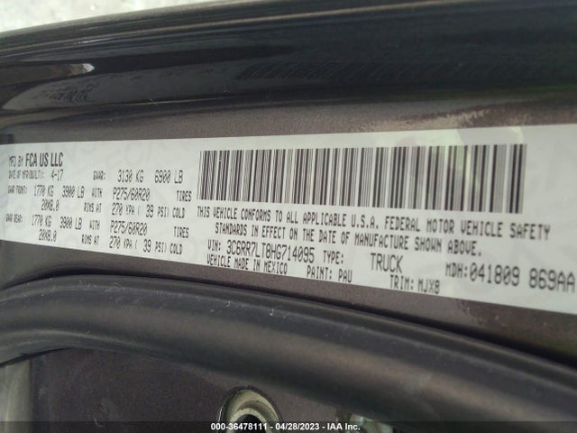 3C6RR7LT8HG714095 RAM 1500 Big Horn