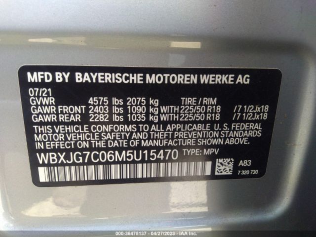 WBXJG7C06M5U15470 BMW X1 Sdrive28i