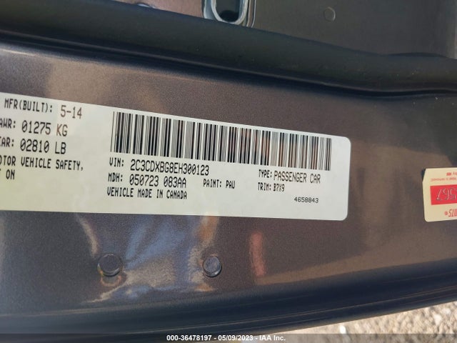 Dodge Charger Se 2014 2C3CDXBG8EH300123 Image 9