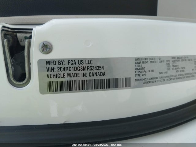 Chrysler Voyager Lxi 2021 2C4RC1DG8MR534354 Image 9