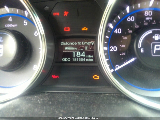 2012 HYUNDAI SONATA 2.4L SE VIN: 5NPEC4AC1CH392328