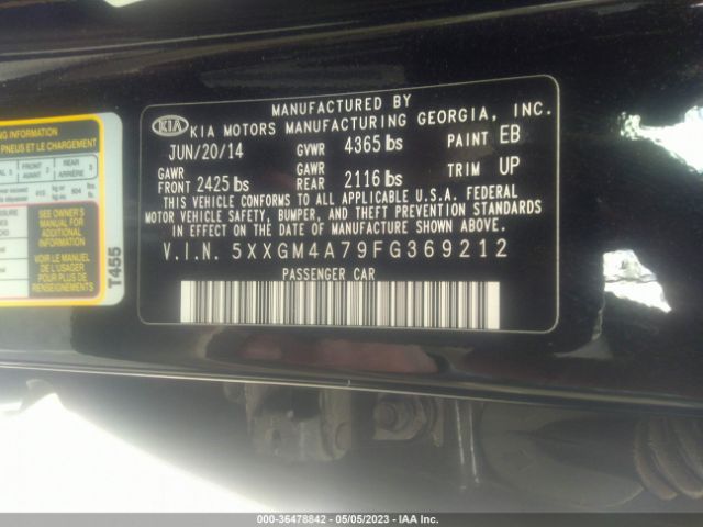 5XXGM4A79FG369212 KIA Optima Lx