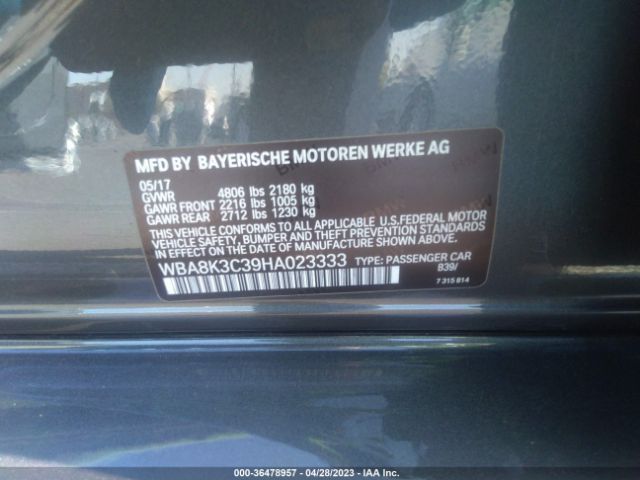 WBA8K3C39HA023333 BMW 3 Series 330i Xdrive