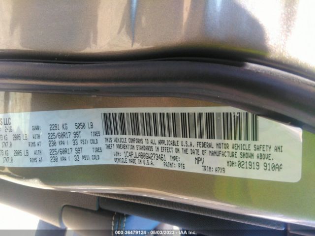 1C4PJLAB0GW273461 Jeep Cherokee Sport