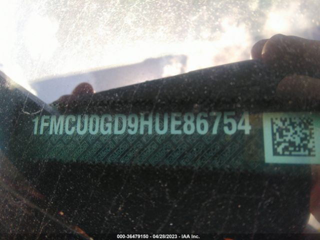 1FMCU0GD9HUE86754 Ford ESCAPE SE
