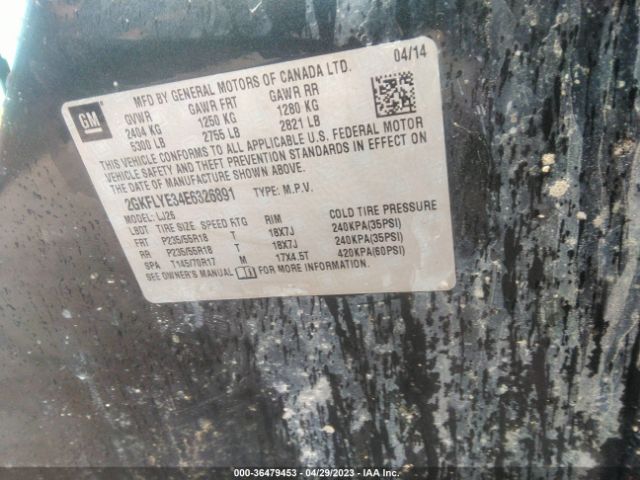 2GKFLYE34E6326891 GMC Terrain Slt