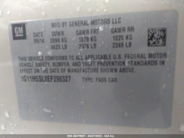 Chevrolet MALIBU LTZ 2014 1G11H5SL8EF298327 Image 11