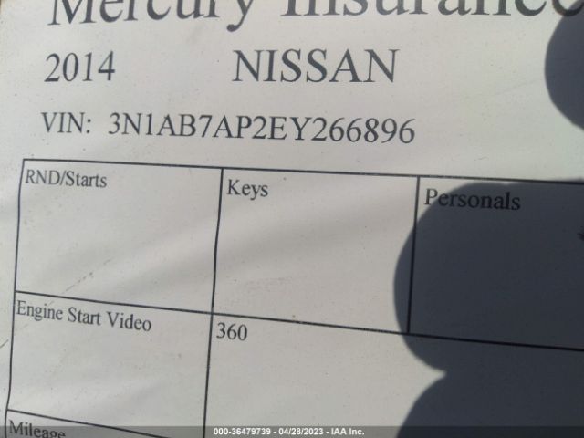 3N1AB7AP2EY266896 Nissan SENTRA SR