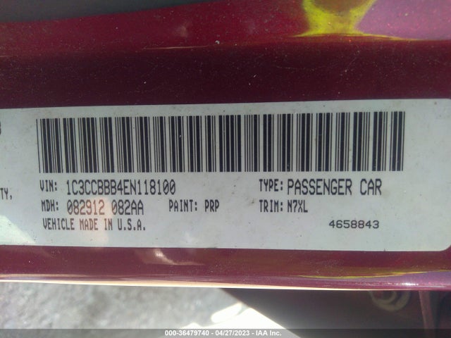 1C3CCBBB4EN118100 Chrysler 200 Touring