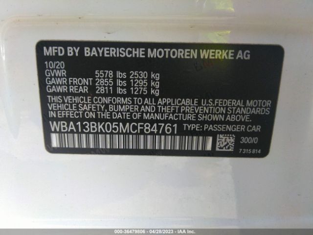 WBA13BK05MCF84761 BMW 5 Series M550i Xdrive