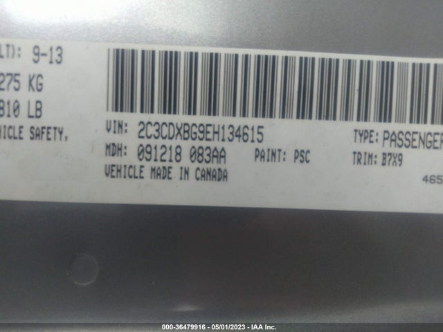 Dodge Charger Se 2014 2C3CDXBG9EH134615 Image 9