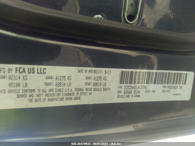 Dodge Charger Sxt Plus 2018 2C3CDXHG5JH157701 Image 9