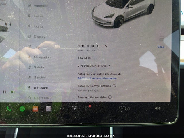 Tesla Model 3 Range Battery 2018 5YJ3E1EA1JF161837 Image 9