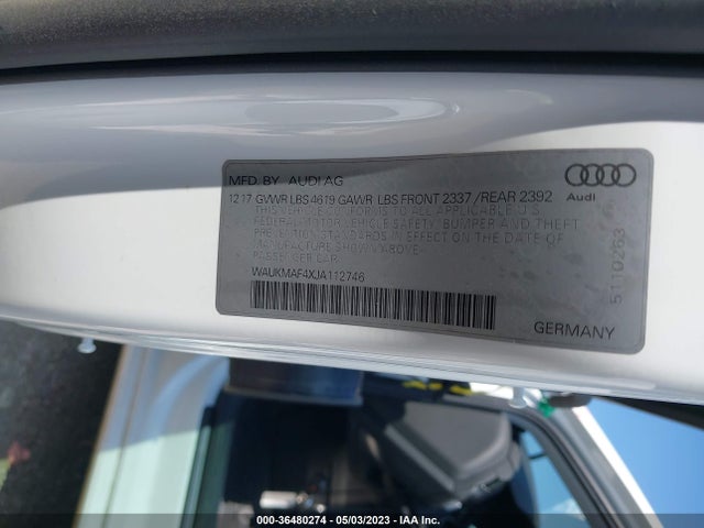 WAUKMAF4XJA112746 Audi A4 Premium/tech Premium