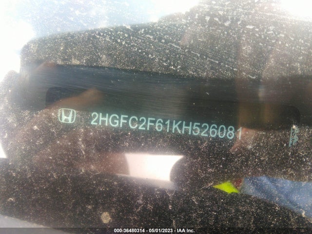 Honda Civic Sedan Lx 2019 2HGFC2F61KH526081 Image 9