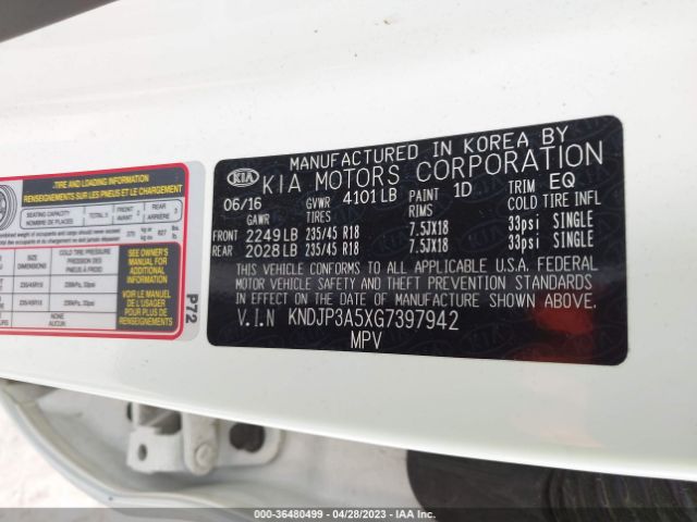 KNDJP3A5XG7397942 KIA SOUL +