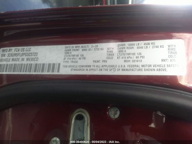 3C6UR5FL8PG523723 RAM 2500 Laramie