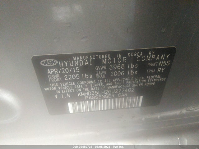 Hyundai ELANTRA GT 2016 KMHD35LH2GU277402 Image 9