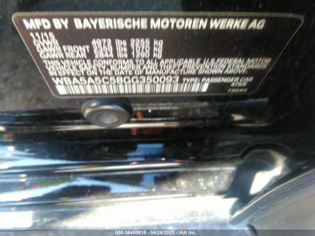 WBA5A5C58GG350093 BMW 5 Series 528i