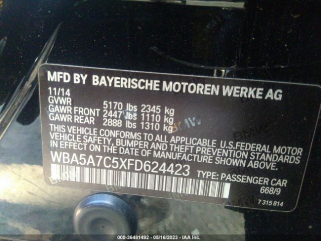 WBA5A7C5XFD624423 BMW 5 Series 528i Xdrive