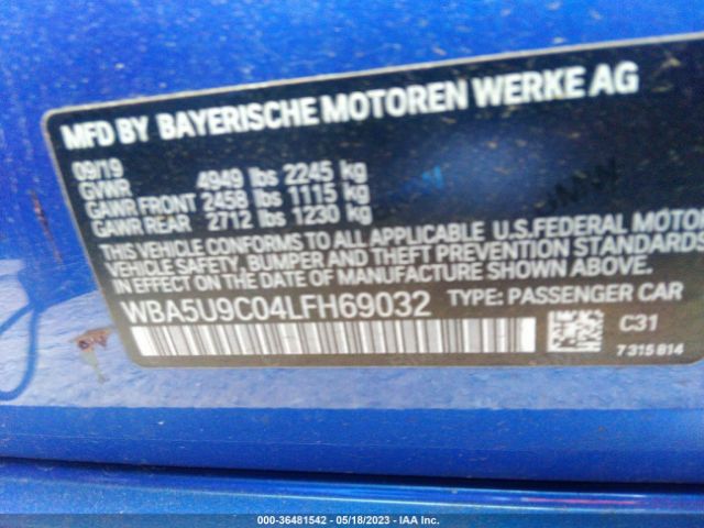 WBA5U9C04LFH69032 BMW 3 Series M340i Xdrive