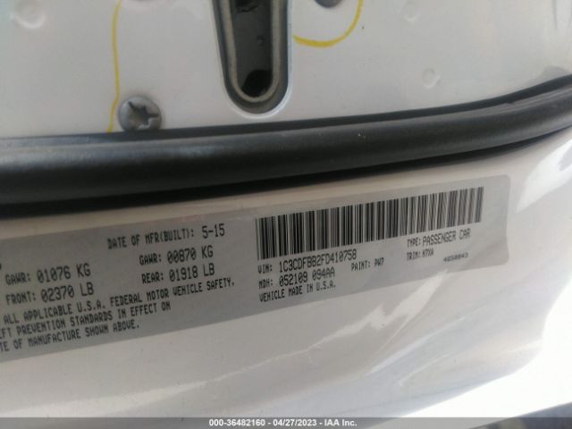 1C3CDFBB2FD410758 Dodge DART SXT
