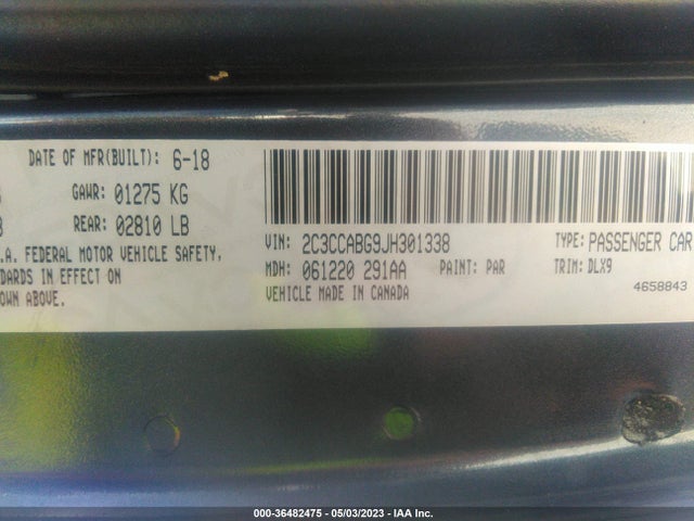 2C3CCABG9JH301338 Chrysler 300 300s